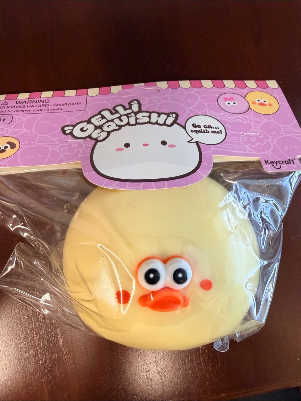 Gelli Squishi Yellow Smusher face | Soft Squeeze Toy